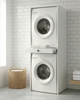 Aqua Çamaşır/Kurutma Makinesi Dolabı, görsel 2