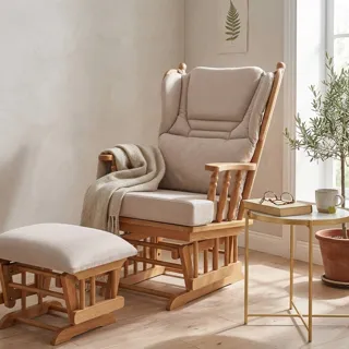 Relax Sallanan Sandalye Krem, görsel 6