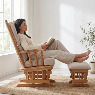 Relax Sallanan Sandalye Krem, görsel 7