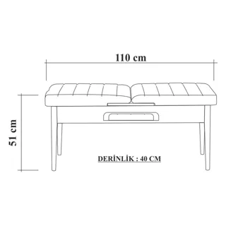 Sembol Bench Atlantik Soho Gri görsel 8, görsel 8