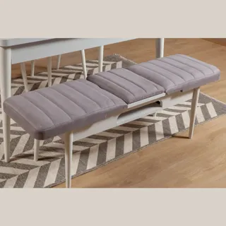 Sembol Bench Beyaz Soho Gri, görsel 1