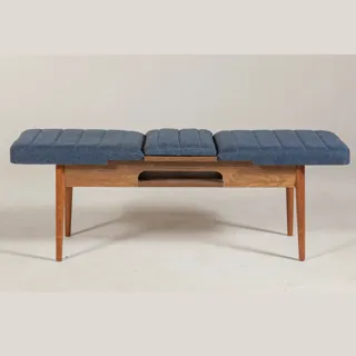 Sembol Bench Ceviz Lacivert görsel 3, görsel 3