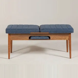 Sembol Bench Ceviz Lacivert görsel 6, görsel 6