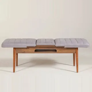 Sembol Bench Ceviz Soho Gri, görsel 1