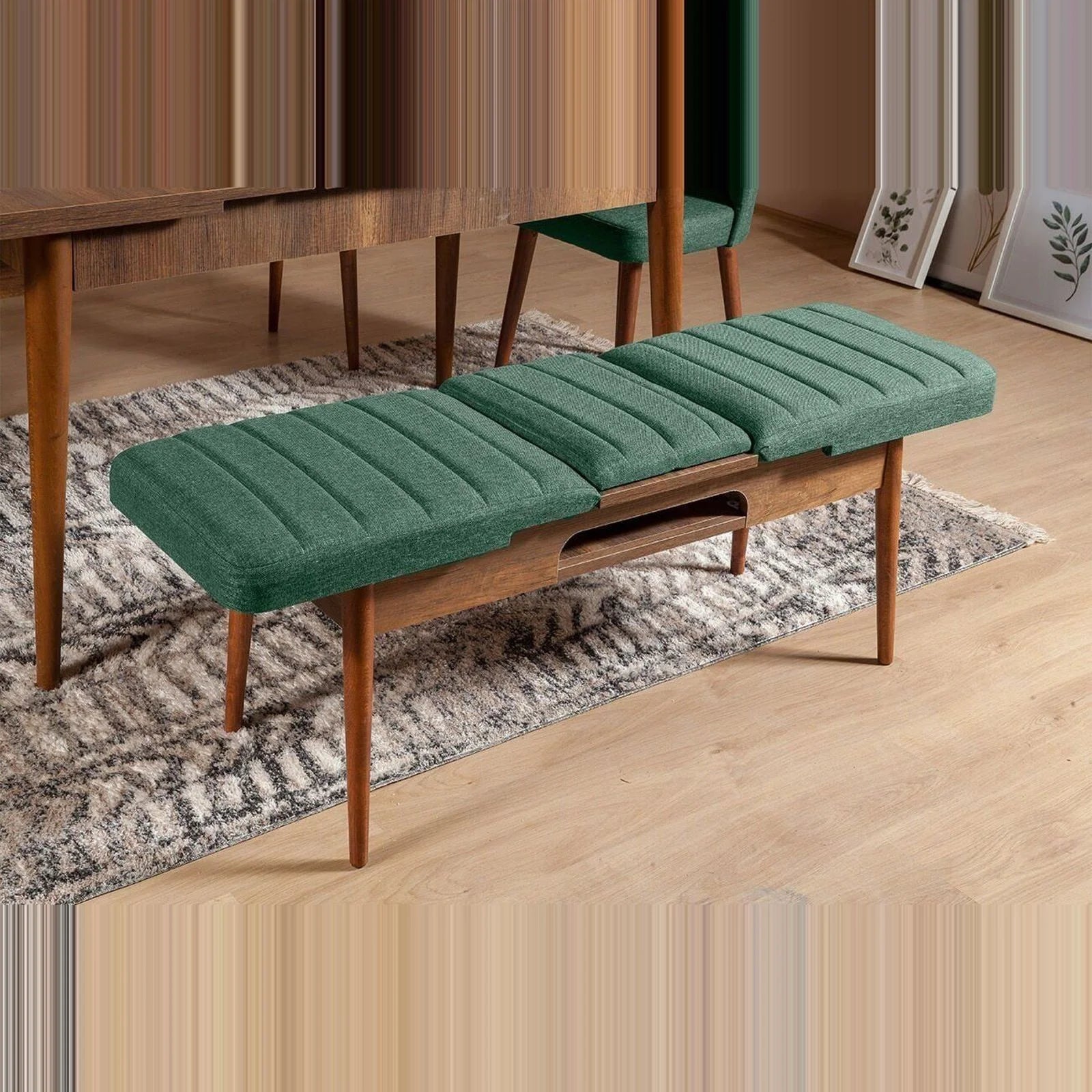 Sembol Bench Ceviz Yeşil görsel 5