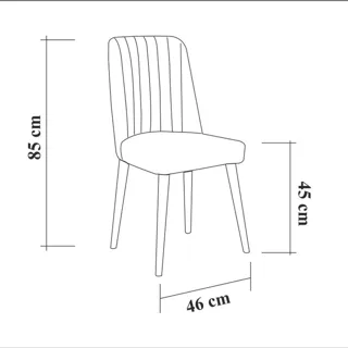 Sembol Sandalye Ceviz Antrasit görsel 2, görsel 2