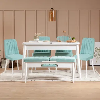 Sembol Açılır Masa Takımı Beyaz Fıstık Yeşili, görsel 1