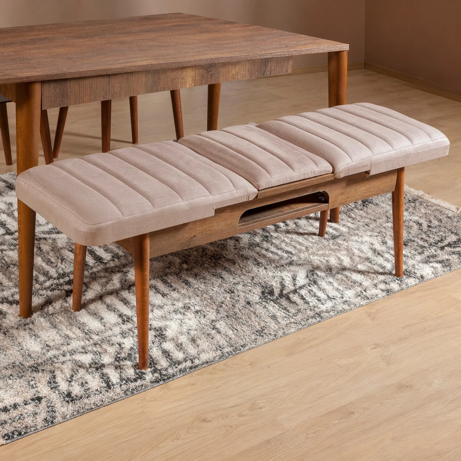 Sembol Bench Ceviz Taş görsel 3