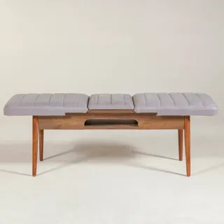 Sembol Bench Ceviz Soho Gri görsel 4, görsel 4