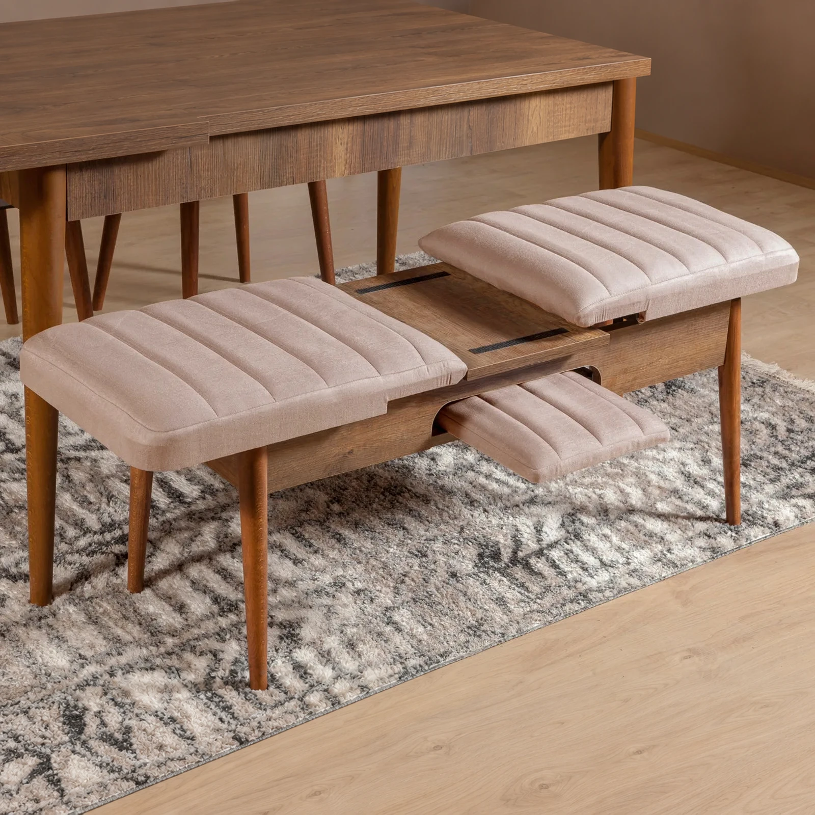 Sembol Bench Ceviz Taş görsel 2