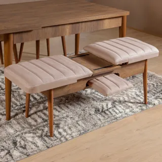 Sembol Bench Ceviz Taş görsel 2, görsel 2