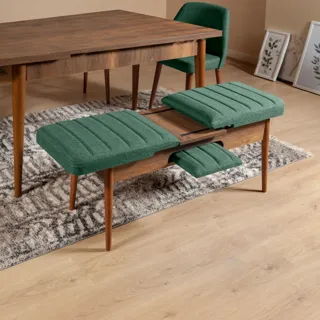 Sembol Bench Ceviz Yeşil görsel 3, görsel 3