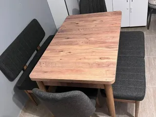 Sembol Açılır Masa Takımı Atlantik Antrasit (1 Masa + 1 Bank + 1 Bench + 2 Sandalye), müşteri fotoğrafı 90