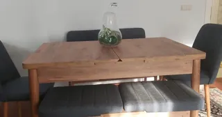 Sembol Açılır Masa Takımı Atlantik Fıstık Yeşili (1 Masa + 1 Bank + 1 Bench + 2 Sandalye), müşteri fotoğrafı 29