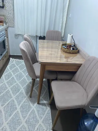 Sembol Açılır Masa Takımı Atlantik Taş 70x110 (1 Masa + 1 Bank + 1 Bench + 2 Sandalye), müşteri fotoğrafı 1