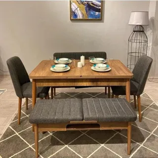 Sembol Açılır Masa Takımı Atlantik Taş (1 Masa + 1 Bank + 1 Bench + 2 Sandalye), müşteri fotoğrafı 43