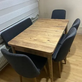 Sembol Açılır Masa Takımı Atlantik Taş (1 Masa + 1 Bank + 1 Bench + 2 Sandalye), müşteri fotoğrafı 40