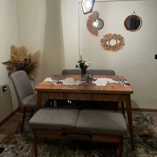 Sembol Açılır Masa Takımı Atlantik Taş (1 Masa + 1 Bank + 1 Bench + 2 Sandalye), müşteri fotoğrafı 53